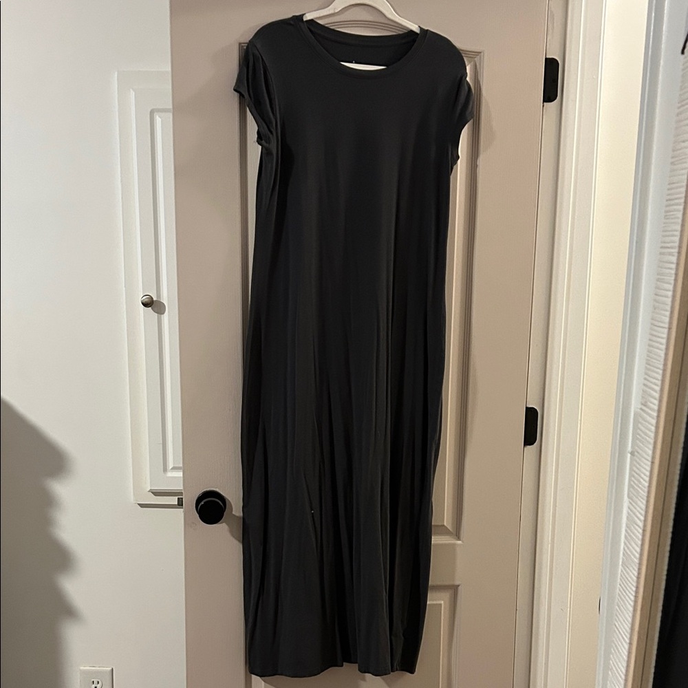 a new day Black Short-Sleeve Maxi Dress